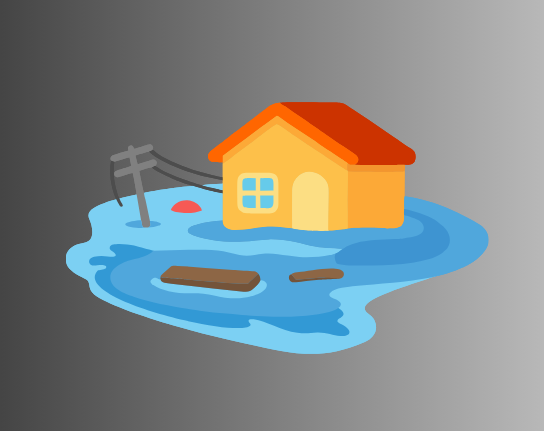 Flooding outside home